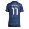 Real Madrid Rodrygo Goes #11 Bortedrakt Kvinner 2025-26 Kortermet